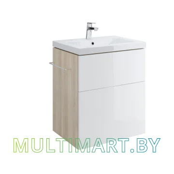 Тумба Cersanit Smart 60 B-SU-SMA-CO60/Wh под умывальник Como 60, Moduo 60